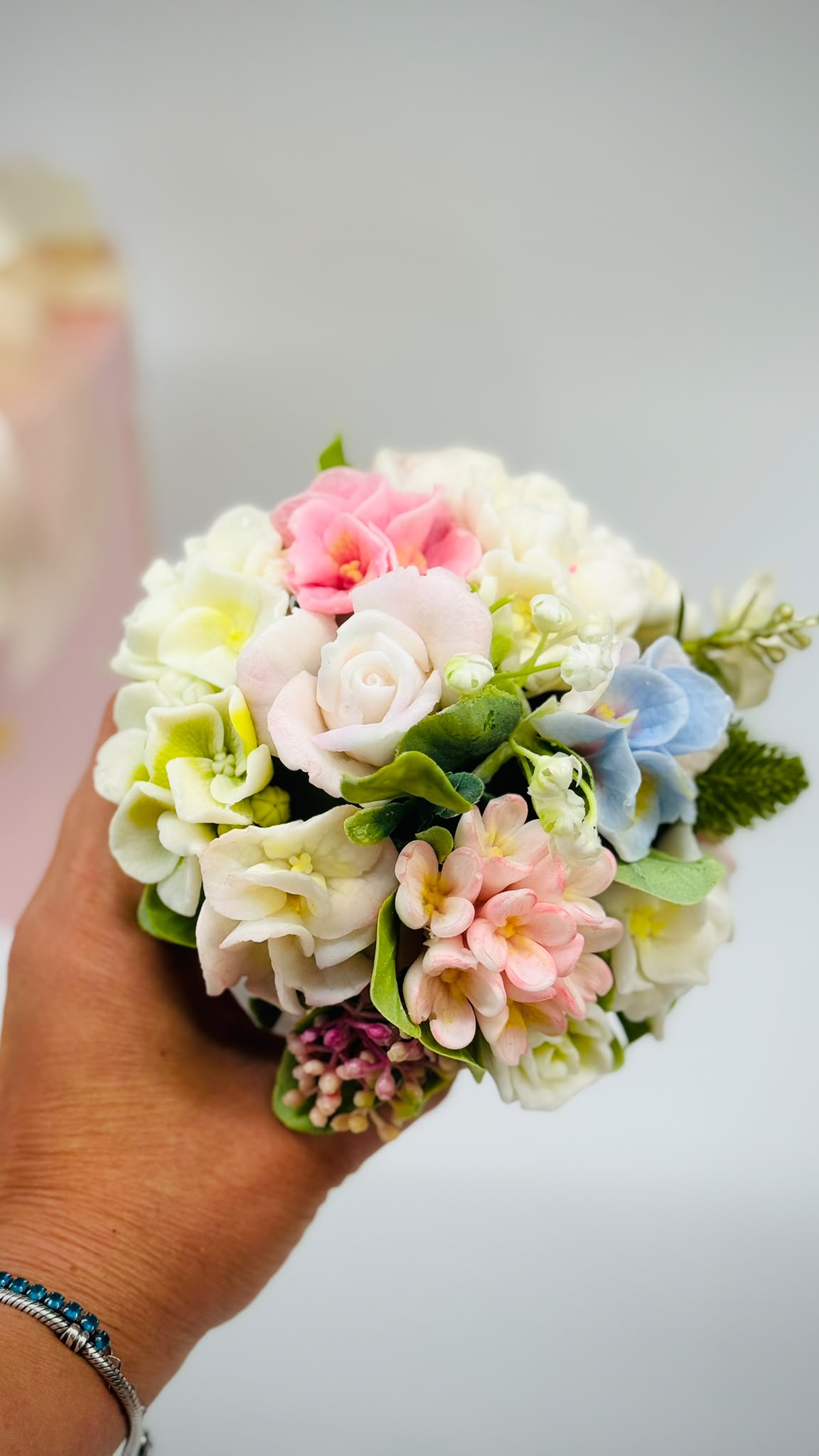 Mini Bouquet di fiori in sapone con box regalo